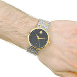 Buy Shop Movado 1881 Automatic Black Dial Two Tone Steel Strap Watch For Men - 0606916 USA Online