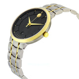 Buy Shop Movado 1881 Automatic Black Dial Two Tone Steel Strap Watch For Men - 0606916 USA Online