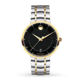 Buy Shop Movado 1881 Automatic Black Dial Two Tone Steel Strap Watch For Men - 0606916 USA Online