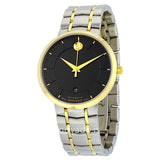 Buy Shop Movado 1881 Automatic Black Dial Two Tone Steel Strap Watch For Men - 0606916 USA Online