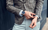 Buy Shop Movado 1881 Automatic Blue Dial Black Leather Strap Watch For Men - 606874 USA Online