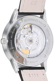 Buy Shop Movado 1881 Automatic Blue Dial Black Leather Strap Watch For Men - 606874 USA Online