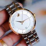 Buy Shop Movado 1881 Automatic Silver Dial Two Tone Steel Strap Watch For Men - 607063 USA Online