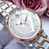 Buy Shop Movado 1881 Automatic Silver Dial Two Tone Steel Strap Watch For Men - 607063 USA Online