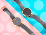 Buy Shop Movado 70th Anniversary Special Edition Grey Dial Grey Leather Strap Watch For Women - 0607140 USA Online
