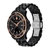 Buy Shop Movado 800 Series Black Dial Black Steel Strap Watch For Men - 2600162 USA Online