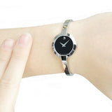 Buy Shop Movado Bela Black Dial Silver Steel Strap Watch For Women - 0606595 USA Online