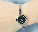 Buy Shop Movado Bela Black Dial Silver Steel Strap Watch For Women - 0606595 USA Online