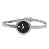 Buy Shop Movado Bela Black Dial Silver Steel Strap Watch For Women - 0606595 USA Online