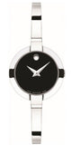 Buy Shop Movado Bela Black Dial Silver Steel Strap Watch For Women - 0606595 USA Online