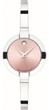Buy Shop Movado Bela Museum Pink Dial Silver Steel Strap Watch For Women - 0606596 USA Online