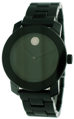 Buy Shop Movado Bold Black Dial Black Steel Strap Watch for Men - 3600102 USA Online