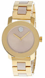 Buy Shop Movado Bold Beige Dial Two Tone Steel Strap Watch For Women - 3600640 USA Online
