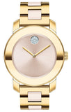 Buy Shop Movado Bold Beige Dial Two Tone Steel Strap Watch For Women - 3600640 USA Online