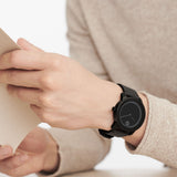 Buy Shop Movado Bold Black Dial Black Leather Strap Watch For Men - 3600306 USA Online