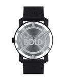 Buy Shop Movado Bold Black Dial Black Leather Strap Watch For Men - 3600306 USA Online