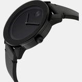 Buy Shop Movado Bold Black Dial Black Leather Strap Watch For Men - 3600306 USA Online