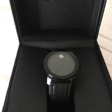 Buy Shop Movado Bold Black Dial Black Leather Strap Watch for Women - 3600483 USA Online