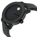 Buy Shop Movado Bold Black Dial Black Leather Strap Watch for Women - 3600483 USA Online