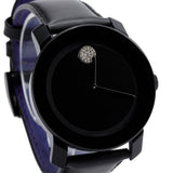 Buy Shop Movado Bold Black Dial Black Leather Strap Watch for Women - 3600483 USA Online