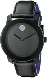 Buy Shop Movado Bold Black Dial Black Leather Strap Watch for Women - 3600483 USA Online