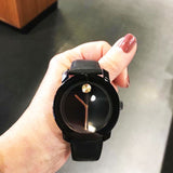 Buy Shop Movado Bold Black Dial Black Leather Strap Watch for Women - 3600527 USA Online