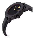 Buy Shop Movado Bold Black Dial Black Leather Strap Watch for Women - 3600527 USA Online