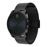 Buy Shop Movado Bold Black Dial Black Mesh Bracelet Watch For Men - 3600261 USA Online