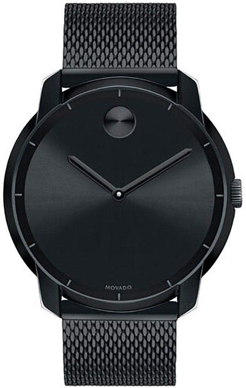 Buy Shop Movado Bold Black Dial Black Mesh Bracelet Watch For Men - 3600261 USA Online