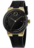 Buy Shop Movado Bold Black Dial Black Rubber Strap Watch for Men - 3600623 USA Online