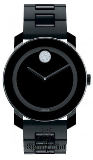 Buy Shop Movado Bold Black Dial Black Steel Strap Watch for Men - 3600102 USA Online