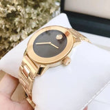 Buy Shop Movado Bold Black Dial Gold Steel Strap Unisex Watch - 3600397 USA Online