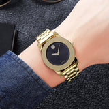 Buy Shop Movado Bold Black Dial Gold Steel Strap Unisex Watch - 3600397 USA Online