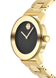 Buy Shop Movado Bold Black Dial Gold Steel Strap Unisex Watch - 3600397 USA Online
