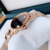 Buy Shop Movado Bold Black Dial Rose Gold Steel Strap Watch for Women - 3600463 USA Online