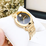 Buy Shop Movado Bold Black Dial Rose Gold Steel Strap Watch for Women - 3600463 USA Online
