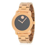 Buy Shop Movado Bold Black Dial Rose Gold Steel Strap Watch for Women - 3600463 USA Online