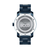 Buy Shop Movado Bold Blue Dial Blue Steel Strap Watch For Women - 3600388 USA Online