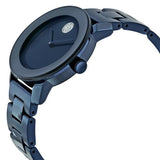 Buy Shop Movado Bold Blue Dial Blue Steel Strap Watch For Women - 3600388 USA Online
