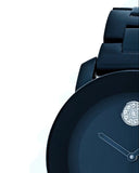 Buy Shop Movado Bold Blue Dial Blue Steel Strap Watch For Women - 3600388 USA Online