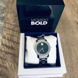 Buy Shop Movado Bold Blue Dial Silver Steel Strap Watch for Women - 3600396 USA Online