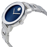 Buy Shop Movado Bold Blue Dial Silver Steel Strap Watch for Women - 3600396 USA Online