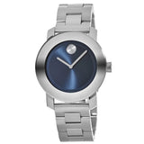Buy Shop Movado Bold Blue Dial Silver Steel Strap Watch for Women - 3600396 USA Online