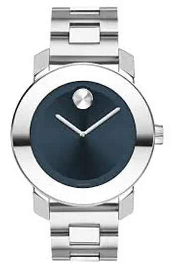 Buy Shop Movado Bold Blue Dial Silver Steel Strap Watch for Women - 3600396 USA Online
