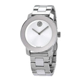 Buy Shop Movado Bold Ceramic Silver Dial Silver Steel Strap Watch for Women - 3600638 USA Online