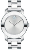 Buy Shop Movado Bold Ceramic Silver Dial Silver Steel Strap Watch for Women - 3600638 USA Online