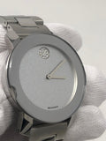 Buy Shop Movado Bold Crystal Dot Silver Dial Silver Steel Strap Watch For Women - 3600334 USA Online