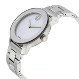 Buy Shop Movado Bold Crystal Dot Silver Dial Silver Steel Strap Watch For Women - 3600334 USA Online