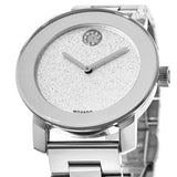 Buy Shop Movado Bold Crystal Dot Silver Dial Silver Steel Strap Watch For Women - 3600334 USA Online