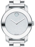 Buy Shop Movado Bold Crystal Dot Silver Dial Silver Steel Strap Watch For Women - 3600334 USA Online